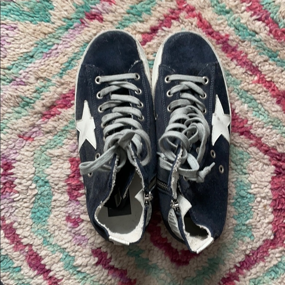 Navy Golden goose sneakers